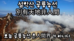 [토요무박] 설악산 대청봉 & 공룡능선
